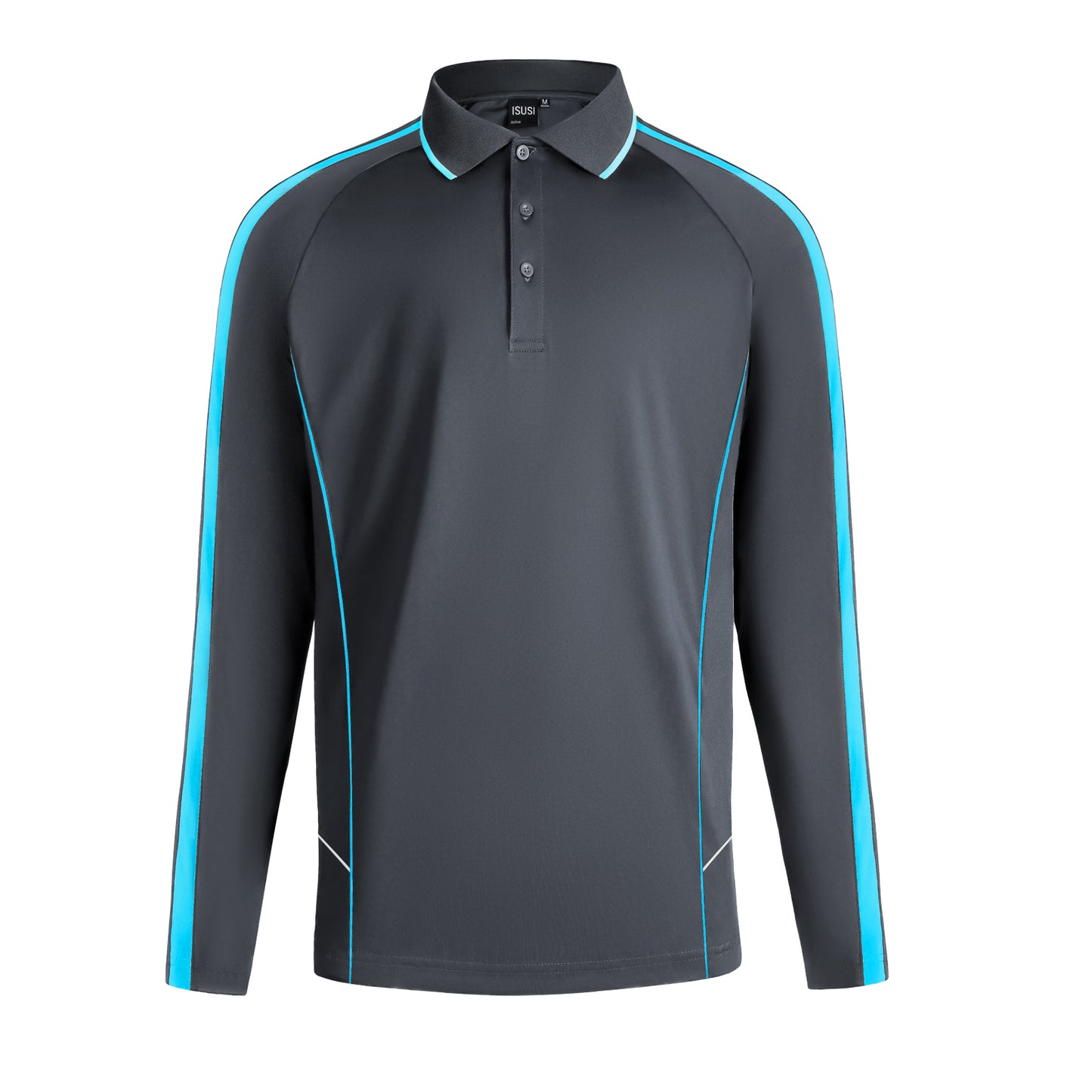 ISUSI Flow Mens Polo Shirts, Long Sleeve