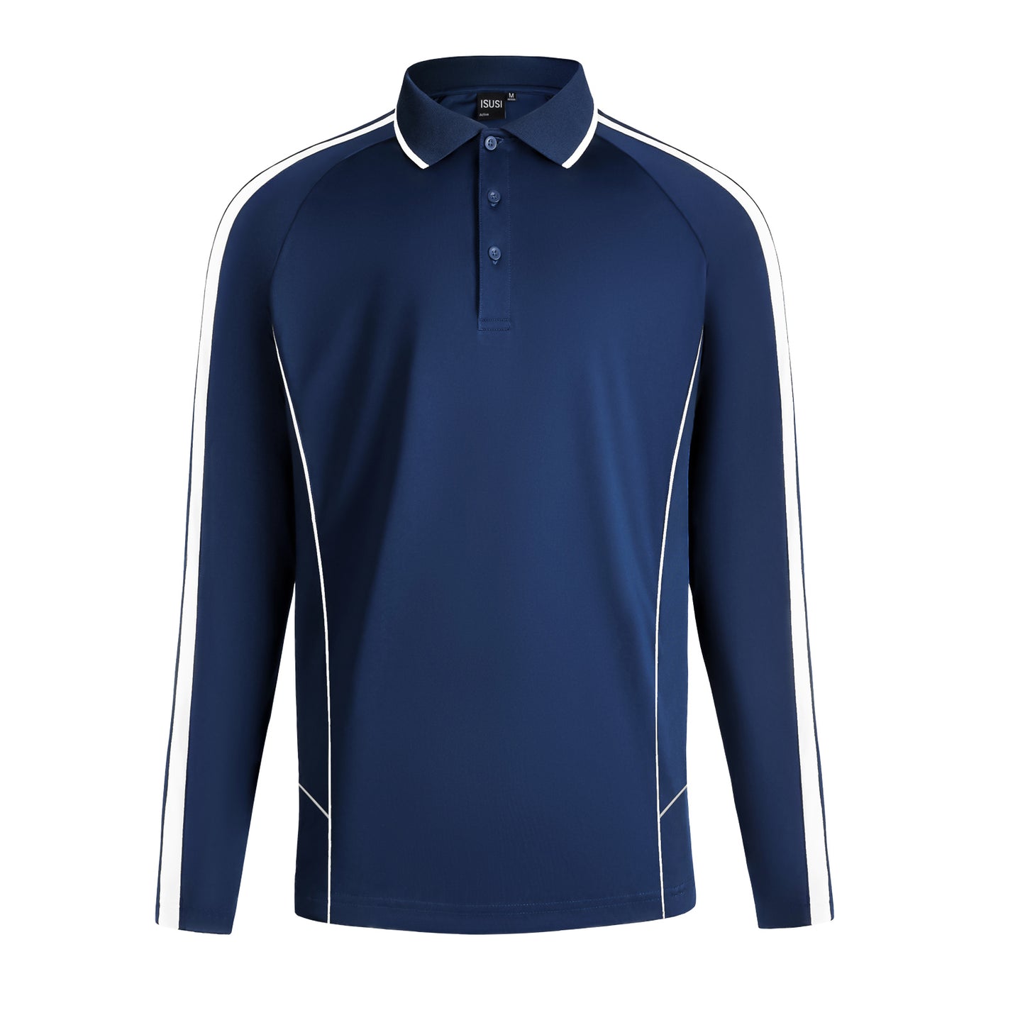 ISUSI Flow Mens Polo Shirts, Long Sleeve