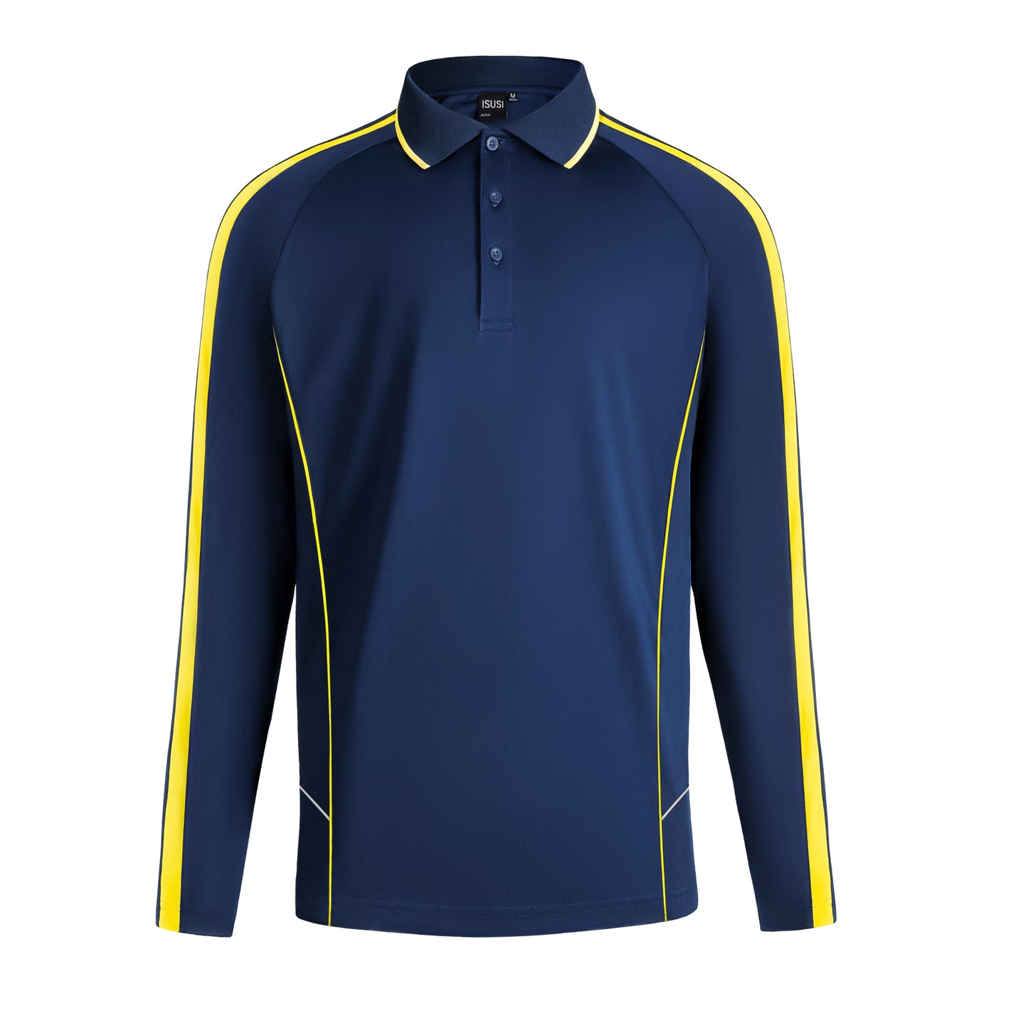ISUSI Flow Mens Polo Shirts, Long Sleeve