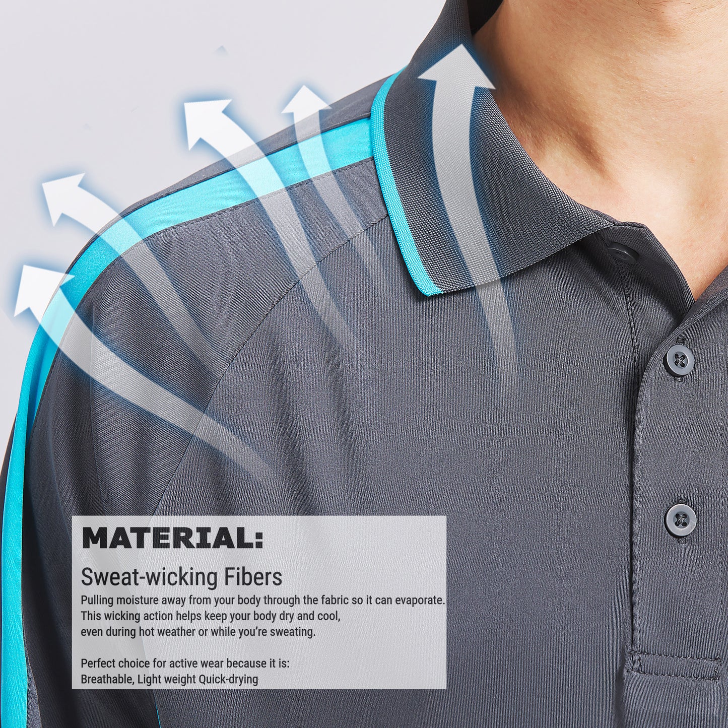 ISUSI Flow Men’s Polo Shirt – Short Sleeve, Lightweight, Multiple Colours