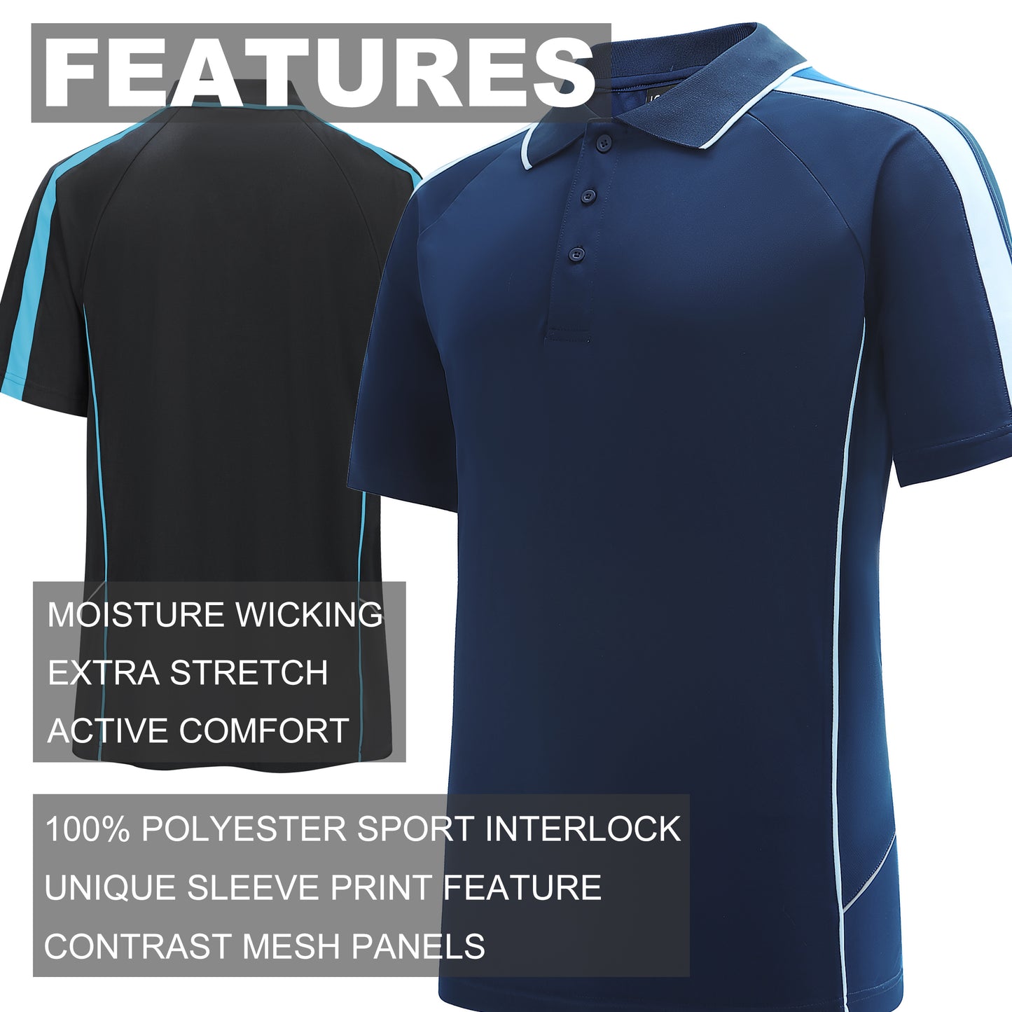 ISUSI Flow Men’s Polo Shirt – Short Sleeve, Lightweight, Multiple Colours