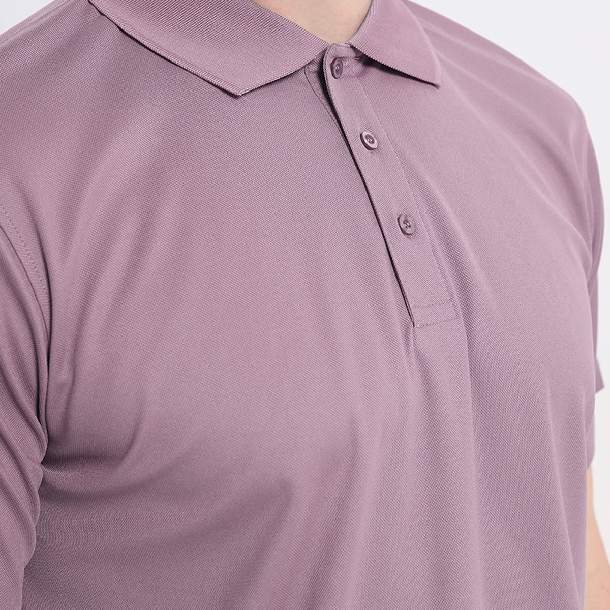 cotton blend polo shirt chest detail close-up – Big Bee Workwear