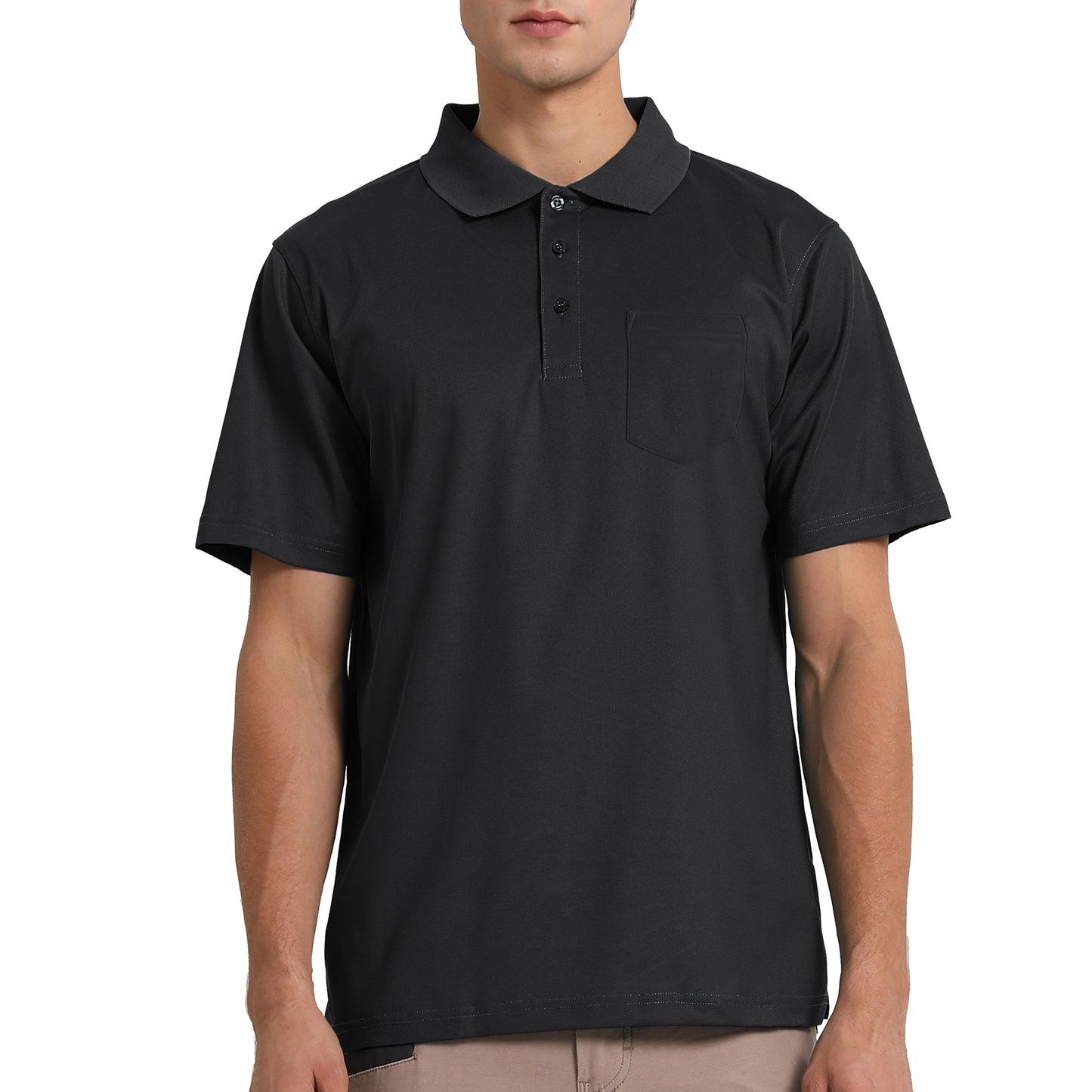 ISUSI Everyday Men’s Polo Shirt – Cotton Blend with Pocket, UPF 30+, Multiple Colours