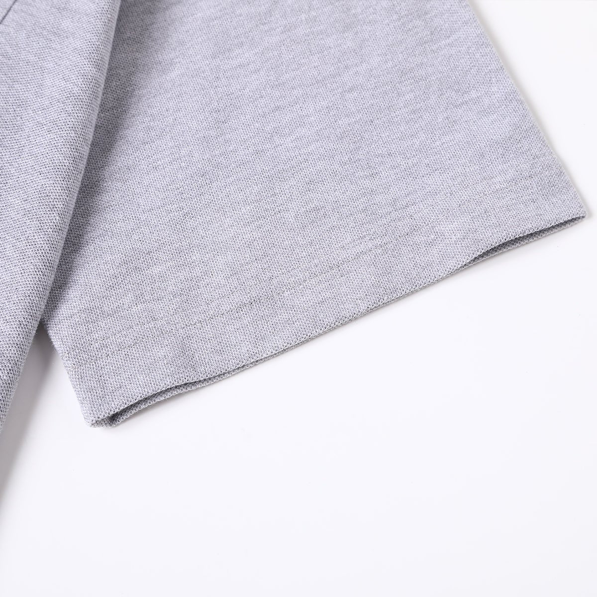 cotton blend polo shirt sleeve cuff detail close-up – Big Bee Workwear