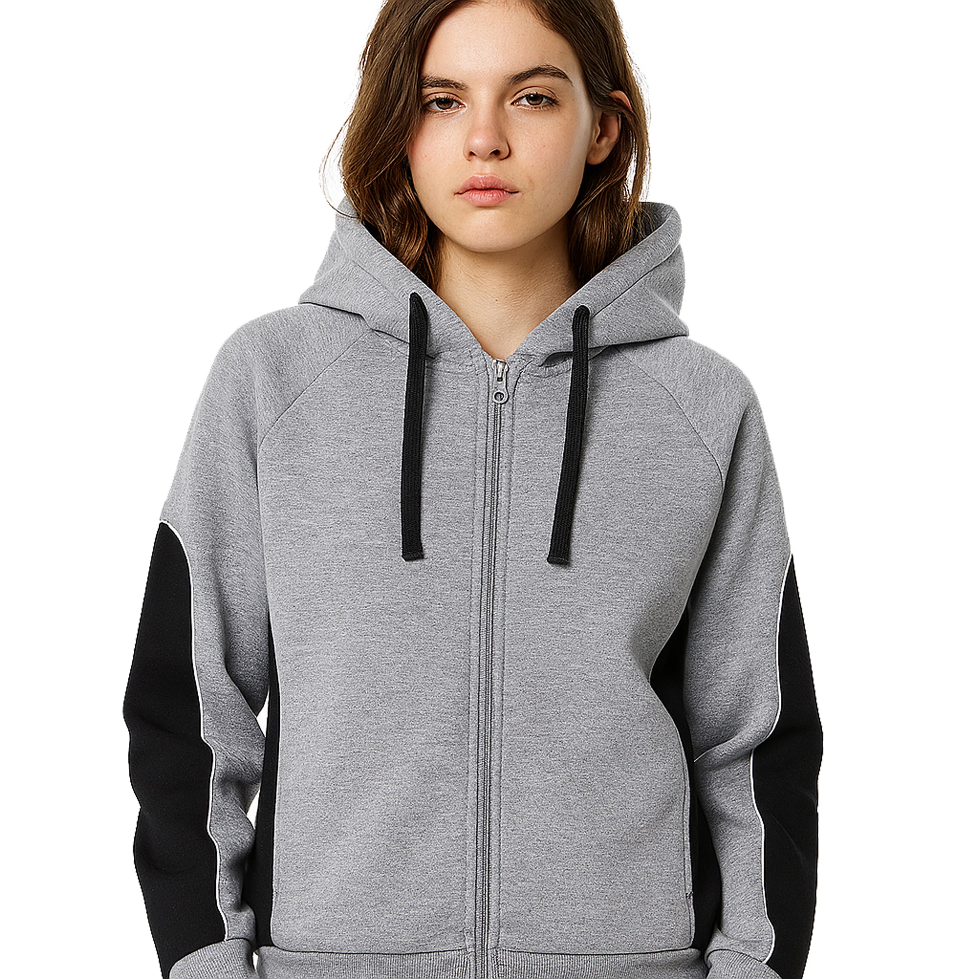 Big Bee Ladies PANEL Hoodie Jumper Jacket - Big Bee