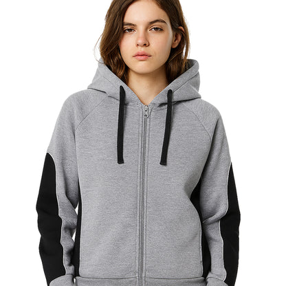 Big Bee Ladies PANEL Hoodie Jumper Jacket - Big Bee