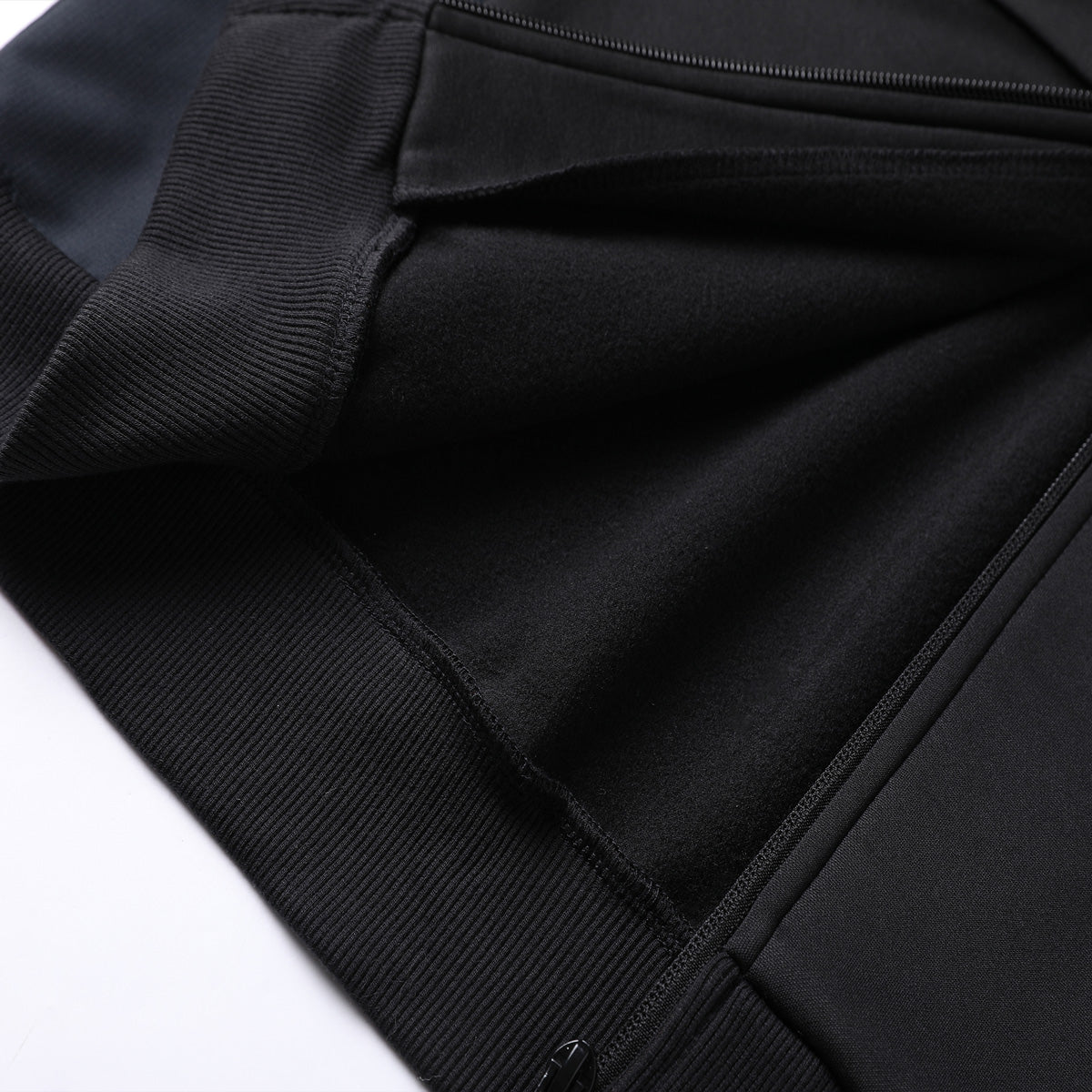 "ladies wonder zip hoodie fabric texture close-up – Big Bee Workwear"