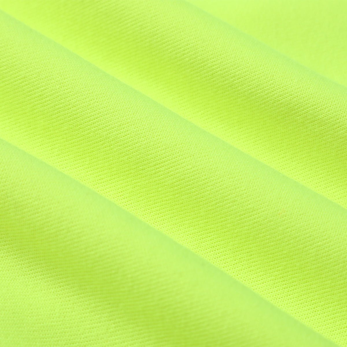 "Panel Zip-Up Hi-Vis Work Hoodie fabric texture close-up – Big Bee Workwear"