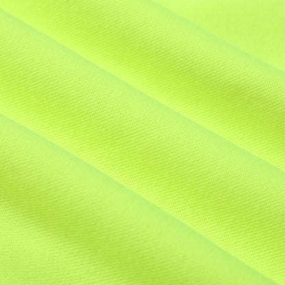 "Panel Zip-Up Hi-Vis Work Hoodie fabric texture close-up – Big Bee Workwear"