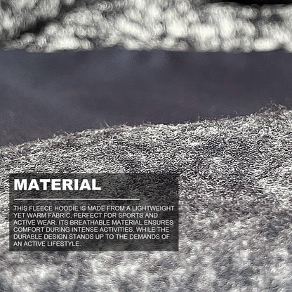 "V-Neck Work jumper, Fleece, fabric close-up with info – Big Bee Workwear"