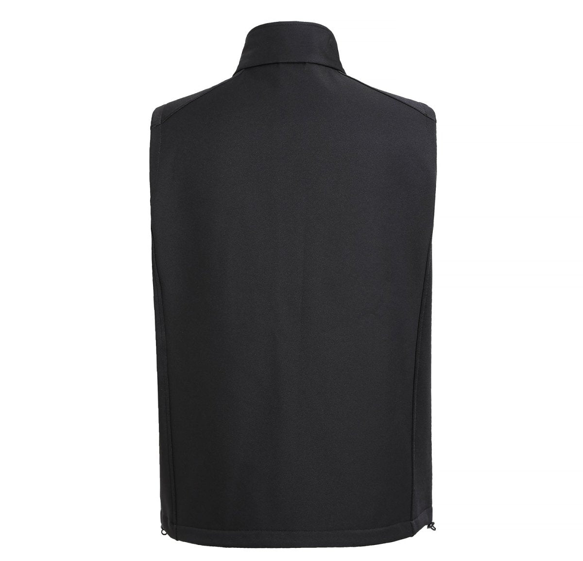 "i.t. softshell vest in black, back – ISUSI"