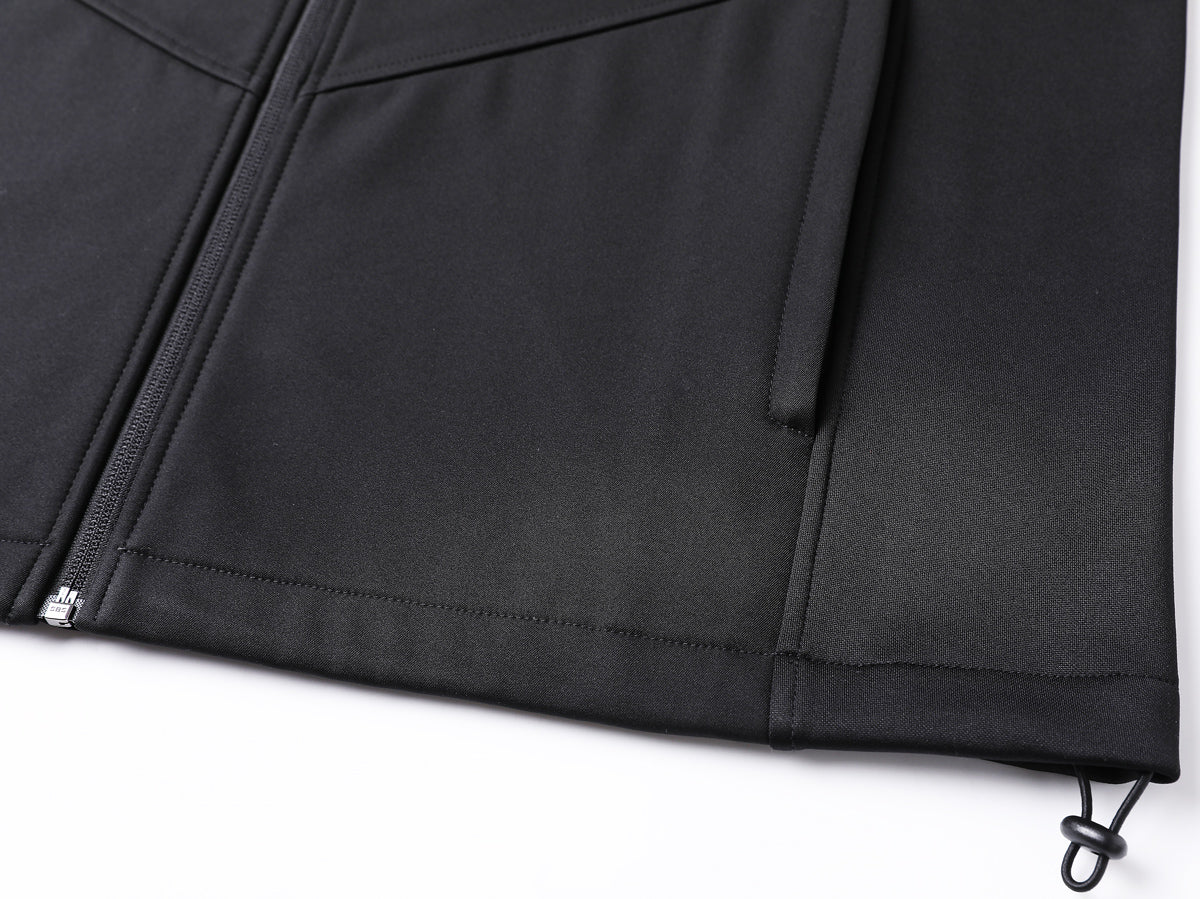 "i.t. softshell vest hem detail close-up – ISUSI"