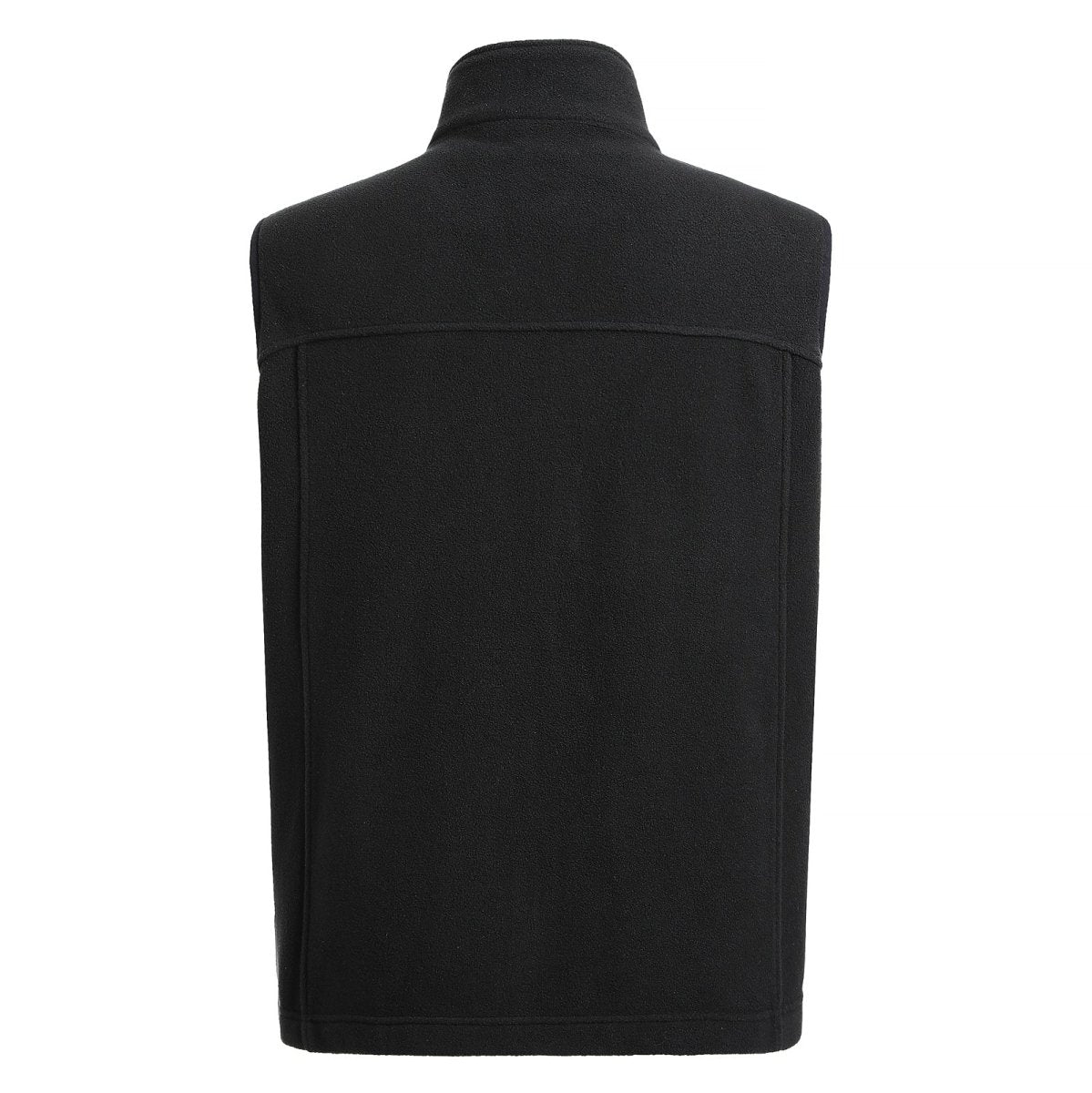 "easy fleece vest in black, back – ISUSI"