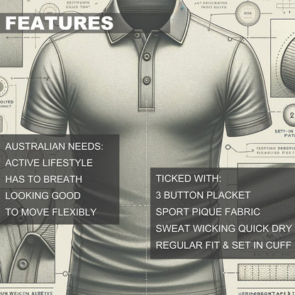 "Men’s Plain polo shirt, Short Sleeve, key features – Big Bee Workwear"