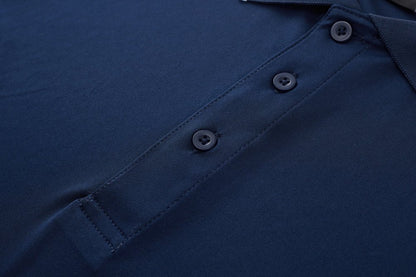 "flow polo shirt button detail close-up – Big Bee Workwear"