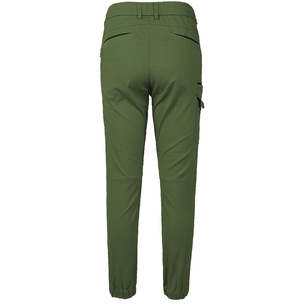 "warp work pants in green, back – Big Bee Workwear"