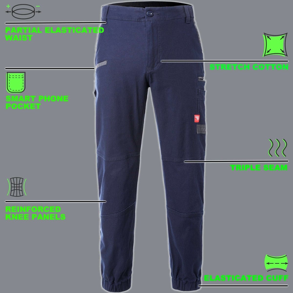 "brumby work pants key features – Big Bee Workwear"