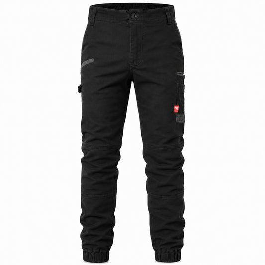 "brumby work pants in black, front – Big Bee Workwear"
