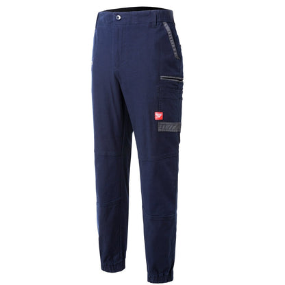 "brumby work pants in navy blue, side – Big Bee Workwear"