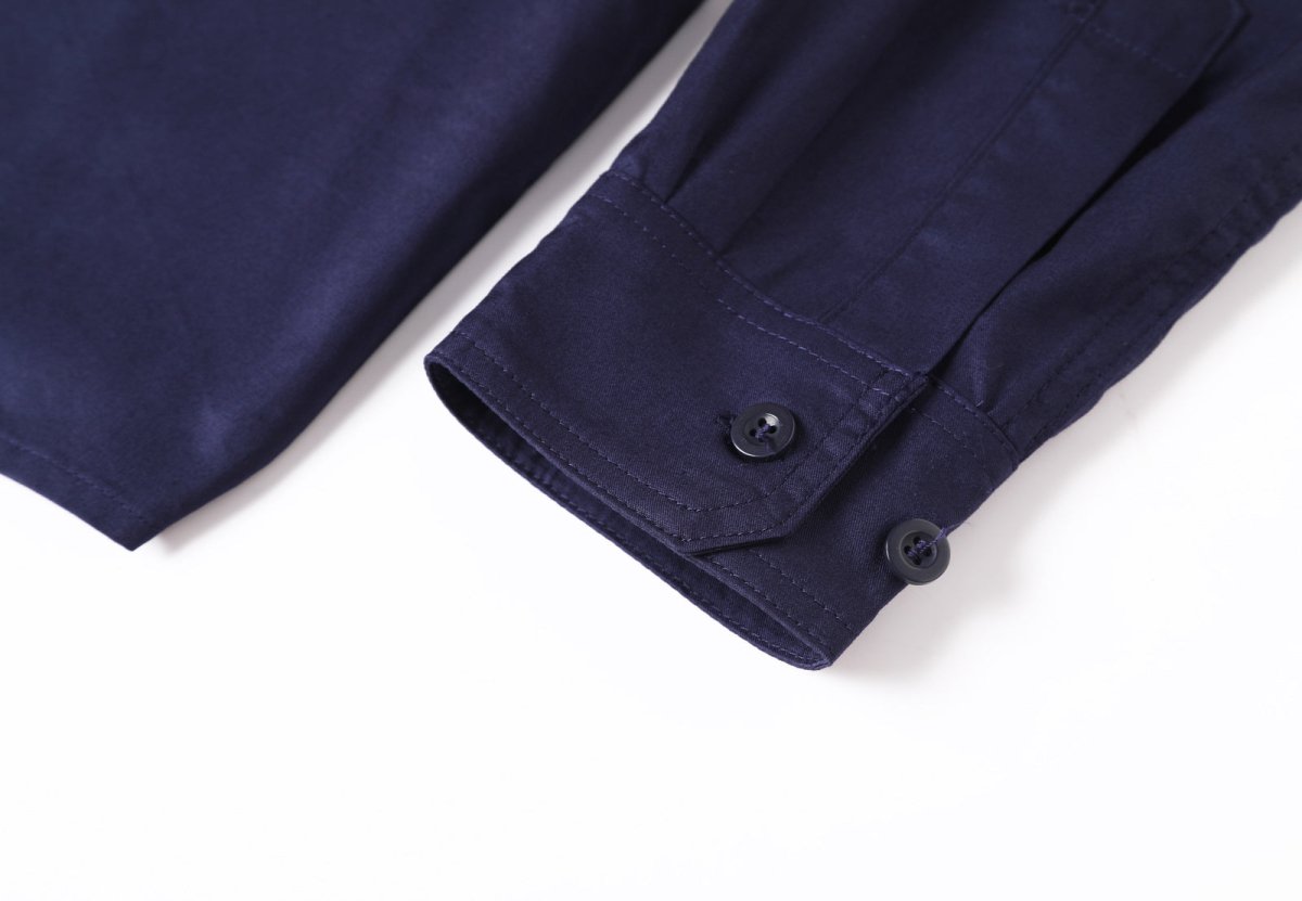 "Hi-Vis Long Sleeve Work shirt sleeve detail close-up – Big Bee Workwear"