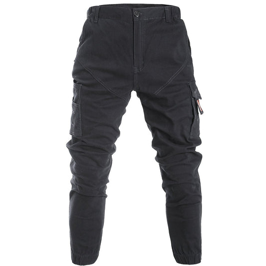 "Elite work pants in black, front view – Big Bee Workwear"