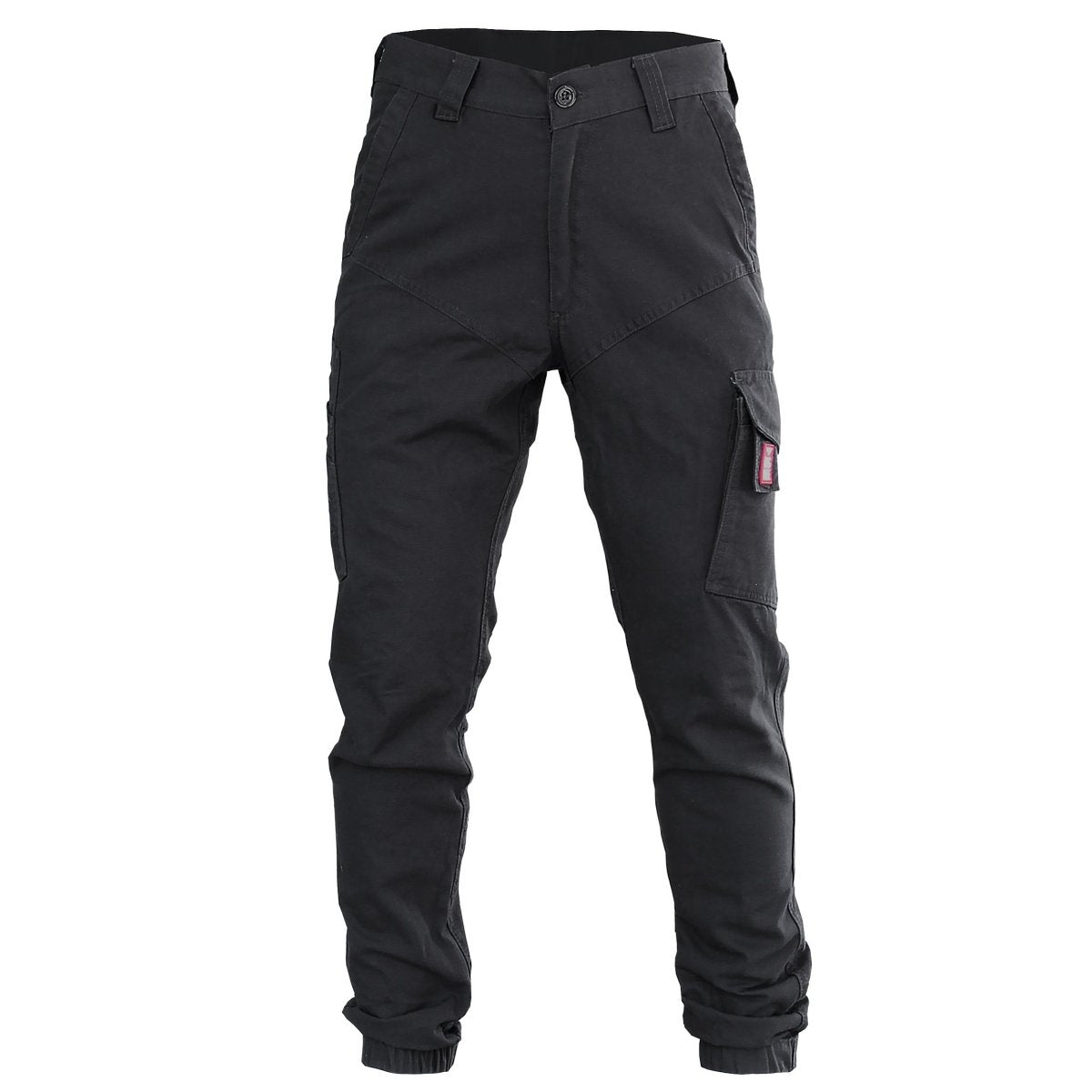 "elite work pants in black, front – Big Bee Workwear"