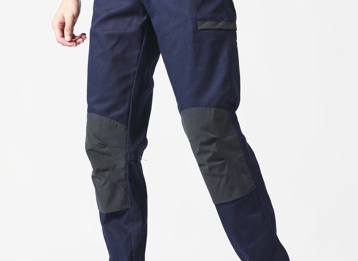 "street work pants knee detail close-up – Big Bee Workwear"