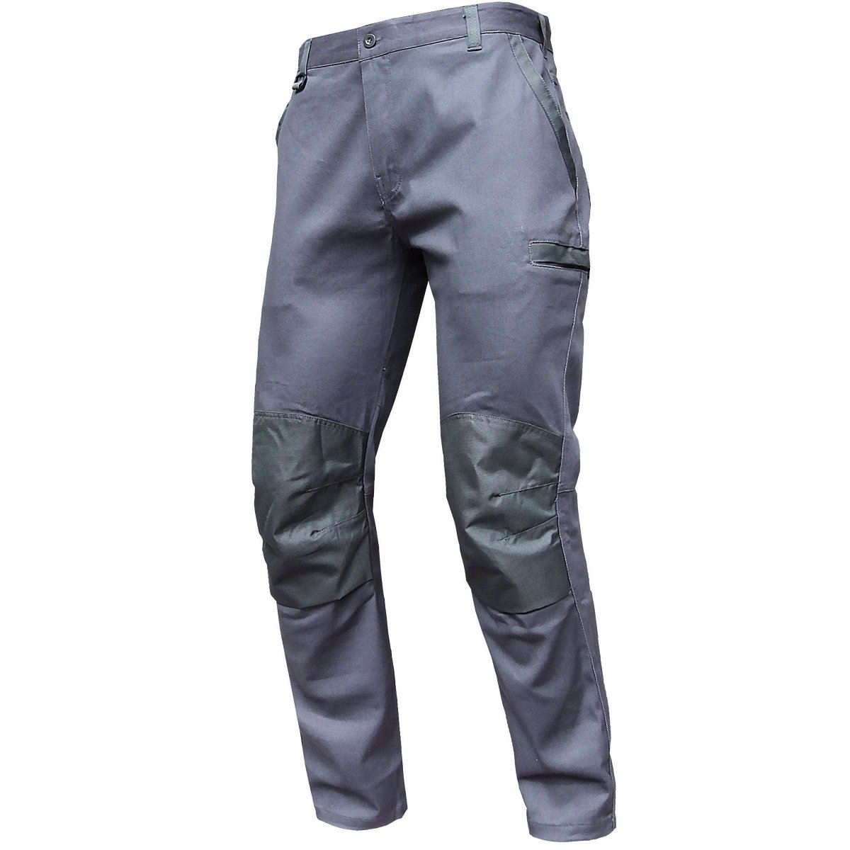 "street work pants in grey charcoal, front – Big Bee Workwear"