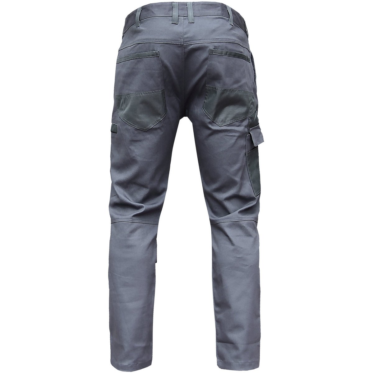 "street work pants in grey charcoal, back – Big Bee Workwear"