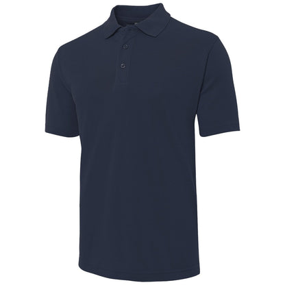 "cotton blend polo shirt in Navy Blue, front – Big Bee Workwear"