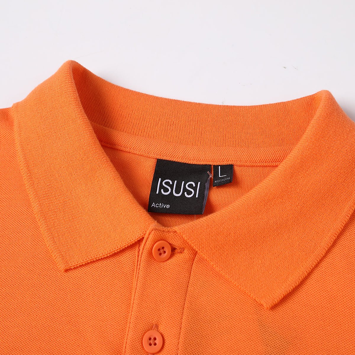 "cotton blend polo shirt collar detail close-up – Big Bee Workwear"
