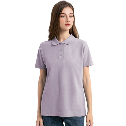 "cotton blend polo shirt in fade mulberry, model front – Big Bee Workwear"