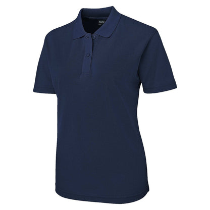 "cotton blend polo shirt in Navy Blue, front – Big Bee Workwear"