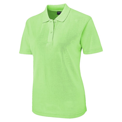 "cotton blend polo shirt in light green, front – Big Bee Workwear"