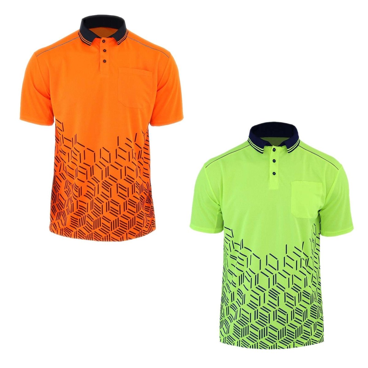 "hivis work polo shirt, multi-colour options overview – Big Bee Workwear"