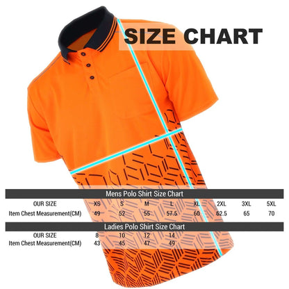 "hivis work polo shirt size chart – Big Bee Workwear"