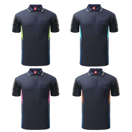 "Men’s TECH polo shirt, Short Sleeve, multi-colour options overview – Big Bee Workwear"