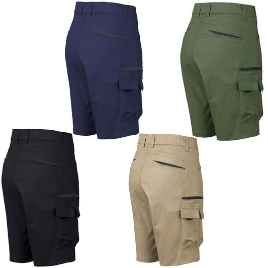 "warp work shorts, multi-colour options overview – Big Bee Workwear"