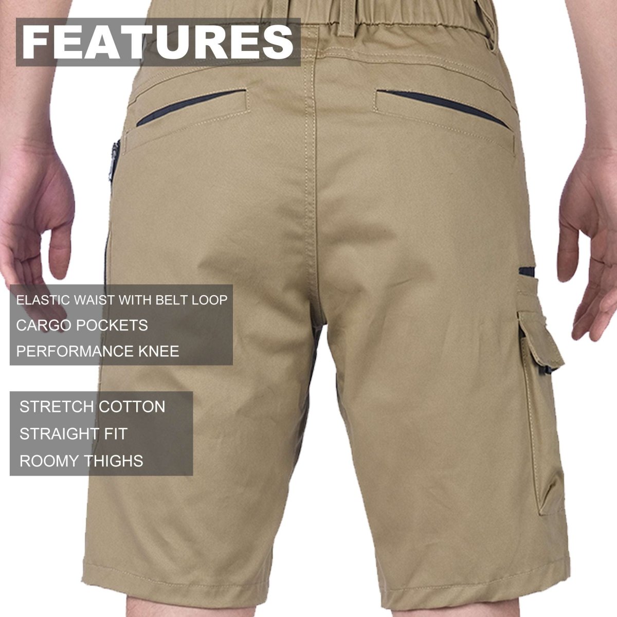 "warp work shorts key features – Big Bee Workwear"