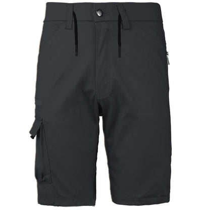 "warp work shorts in black, front – Big Bee Workwear"
