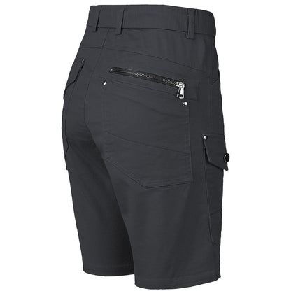 "utility work shorts in black, back – Big Bee Workwear"