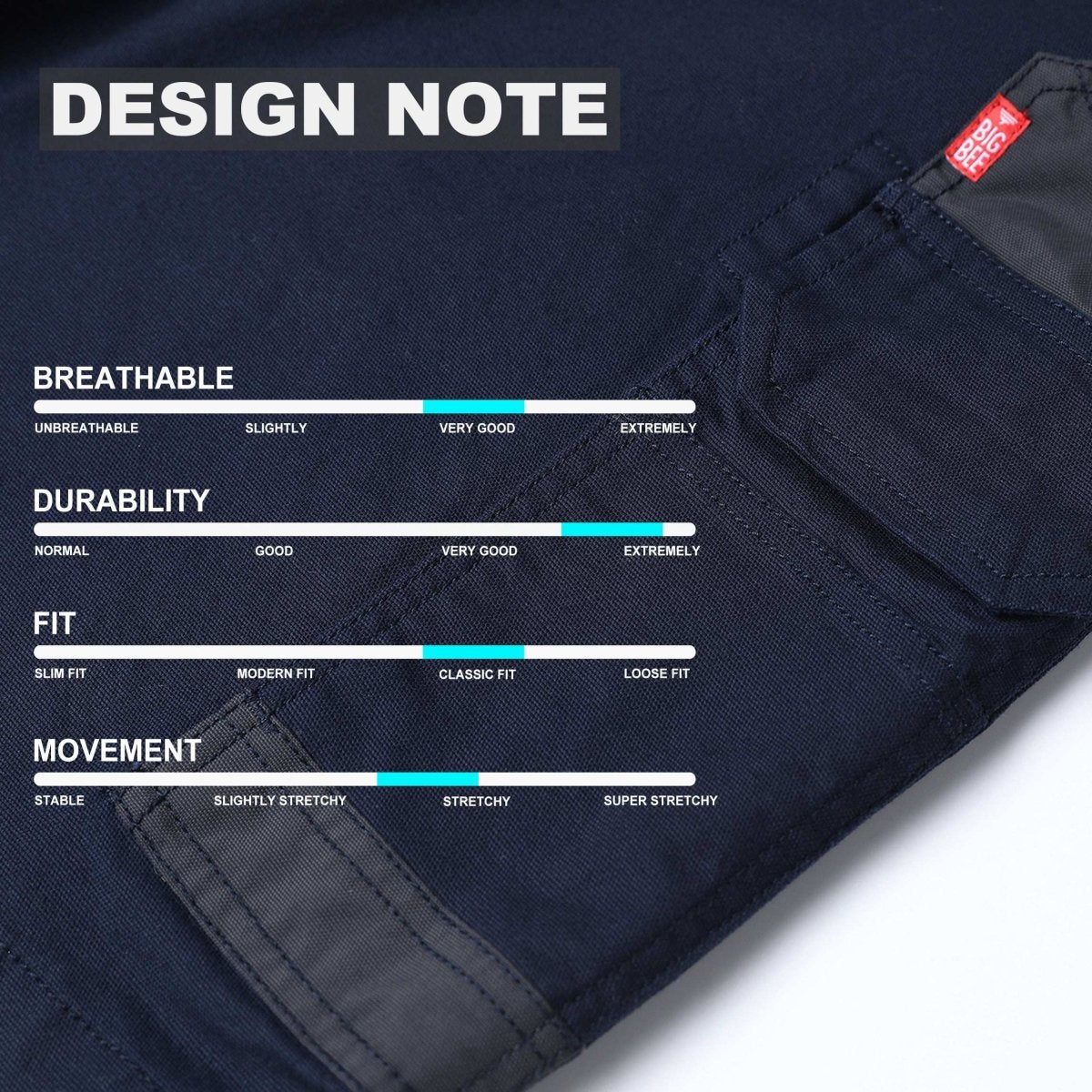 "brumby work shorts design notes – Big Bee Workwear"