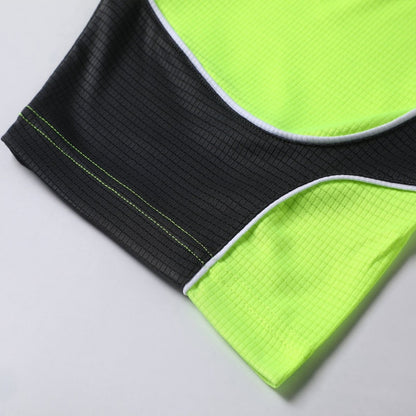 "Hi-Vis Short Sleeve Panel polo shirt sleeve detail close-up – Big Bee Workwear"