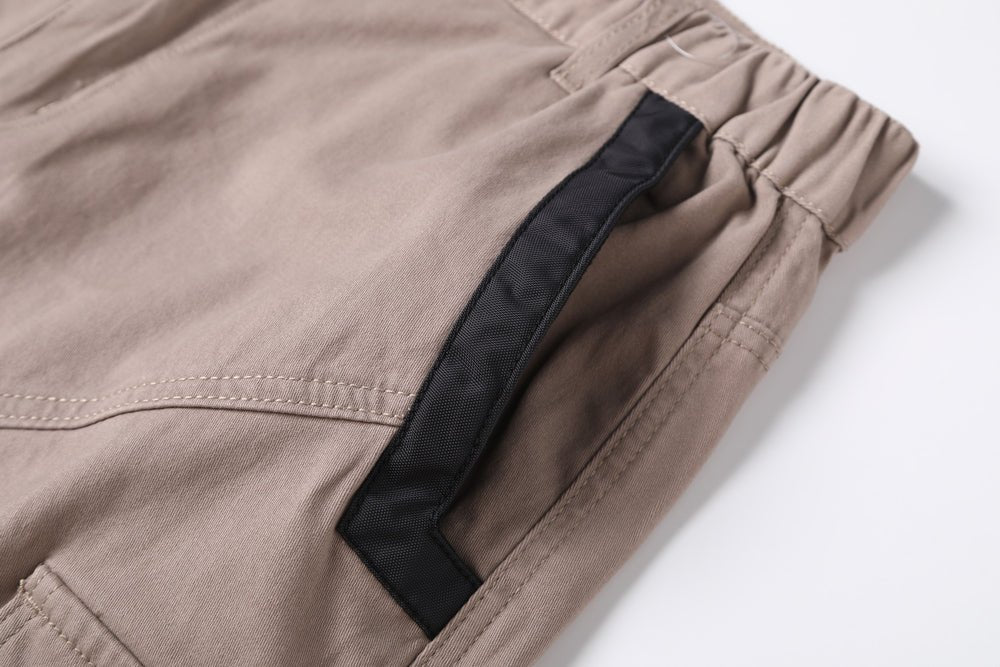 "elite work shorts pocket detail close-up – Big Bee Workwear"