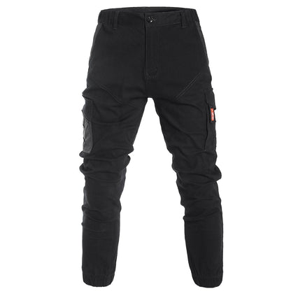 "elite work pants in Black with grey, front – Big Bee Workwear"