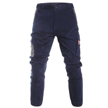 "elite work pants in navy grey, front – Big Bee Workwear"