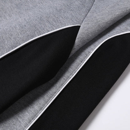 "Ladies Panel Full Zip Hoodie Jumper, Contrast Sleeve, side detail close-up – Big Bee Workwear"