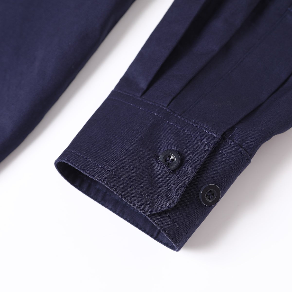 "Women’s Lightweight Cotton Work shirt, Long Sleeve, sleeve detail close-up – Big Bee Workwear"