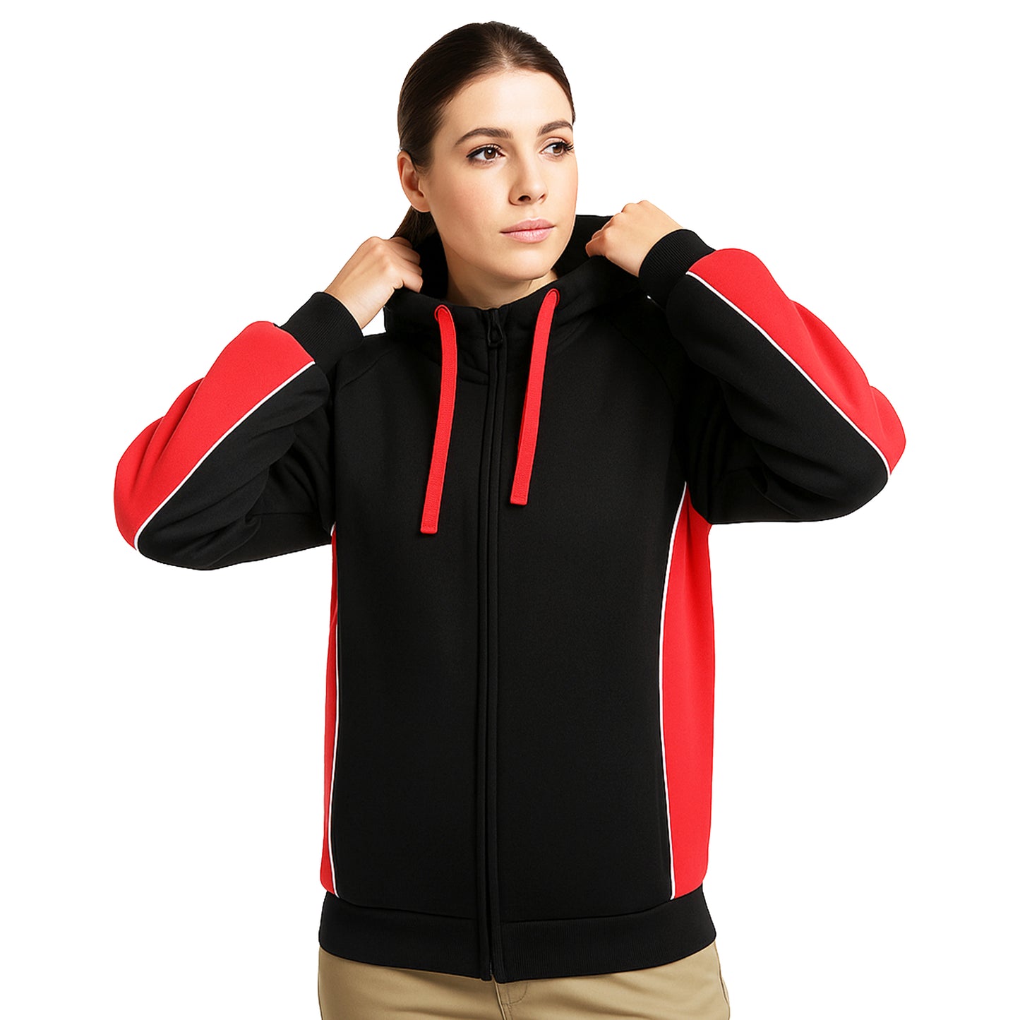 Big Bee Ladies PANEL Hoodie Jumper Jacket - Big Bee