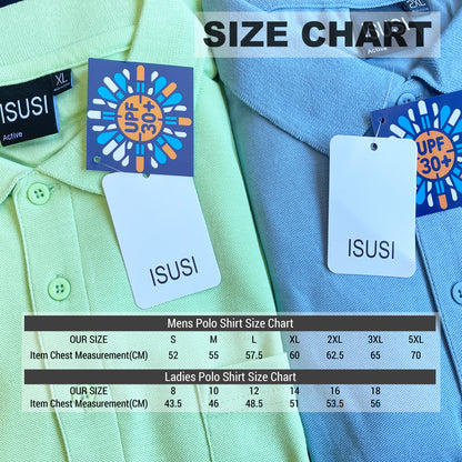ISUSI Everyday Ladies Polo Shirts, Cotton Blend, UPF 30+ - Big Bee